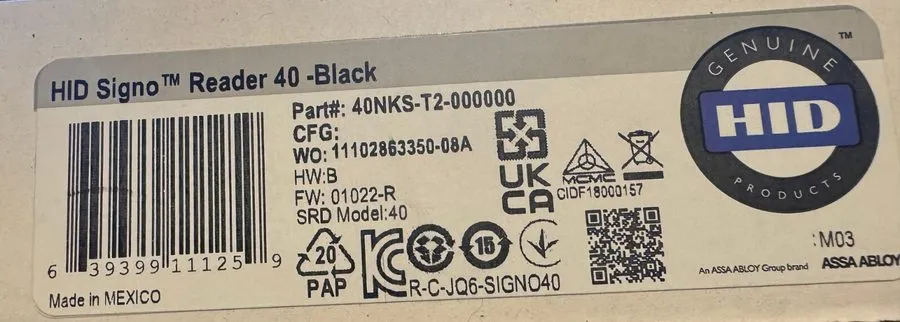 Клавиатура HID Signo Keypad er 40-Black 40KTKS-03-0005MQ