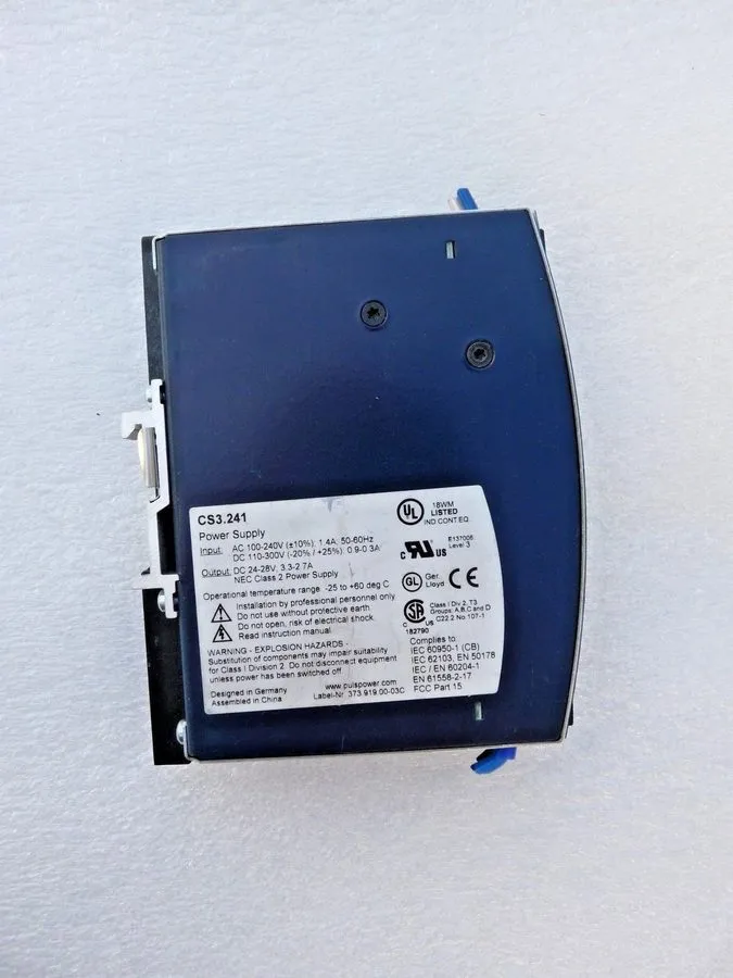 Блок питания Puls Cs3.241 Dc Power Supply, 100/240V Ac, 24/28V Dc, 80 W, 2.7 A, 