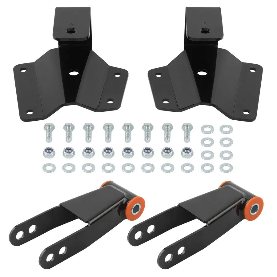 Такелажная скоба 3"-4" Drop Kit Rear Shackles Hangers для Chevy Silverado GMC Si
