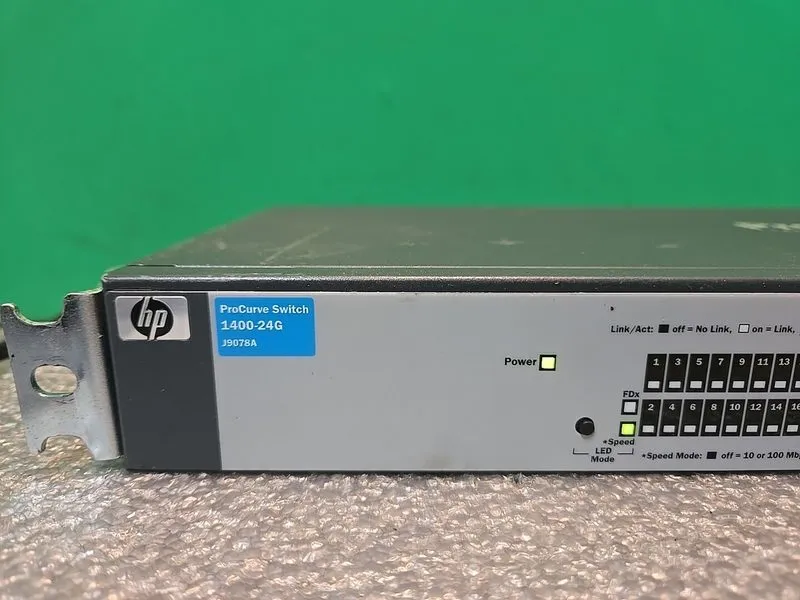Коммутатор HP ProCurve 1400-24G 24-Port Gigabit Switch J9078A INCL BRACKETS — фото лота 3