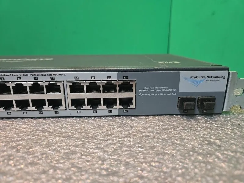 Коммутатор HP ProCurve 1400-24G 24-Port Gigabit Switch J9078A INCL BRACKETS — фото лота 4