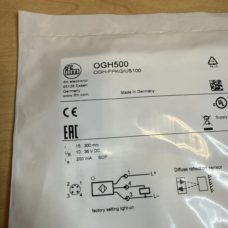 Датчик приближения IFM OGH500 OGH-FPKG/US100 Proximity Sensor 10...36 DC KD