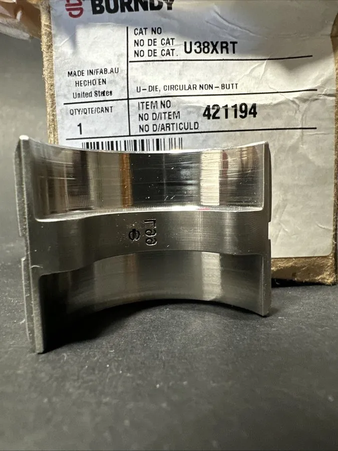 Электрооборудование Burndy U38XRT Crimper Crimping U die 500 CU FLEX Hydraulic c — фото лота 2