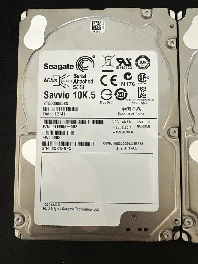Жёсткий диск ST9900805SS Seagate 9TH066 900GB 10K RPM 6Gb/s 2.5"SAS HDD Hard Dri
