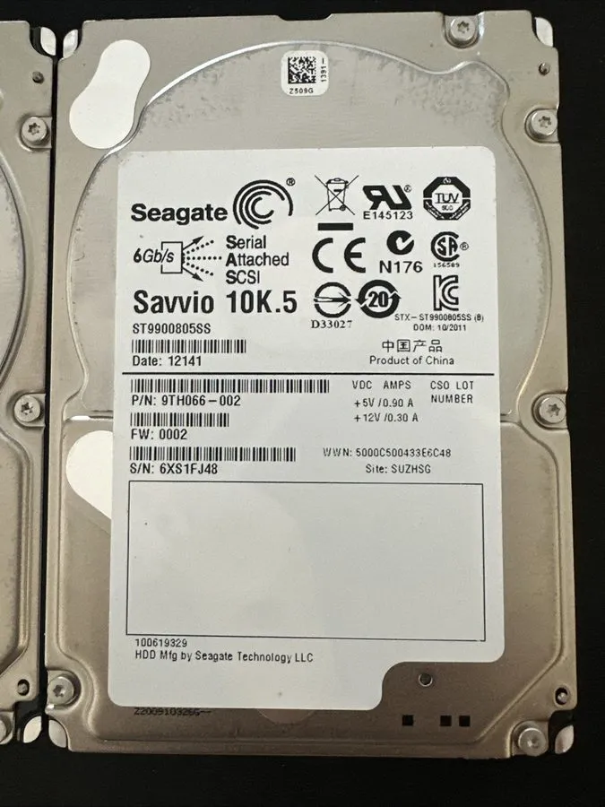 Жёсткий диск ST9900805SS Seagate 9TH066 900GB 10K RPM 6Gb/s 2.5"SAS HDD Hard Dri — фото лота 2