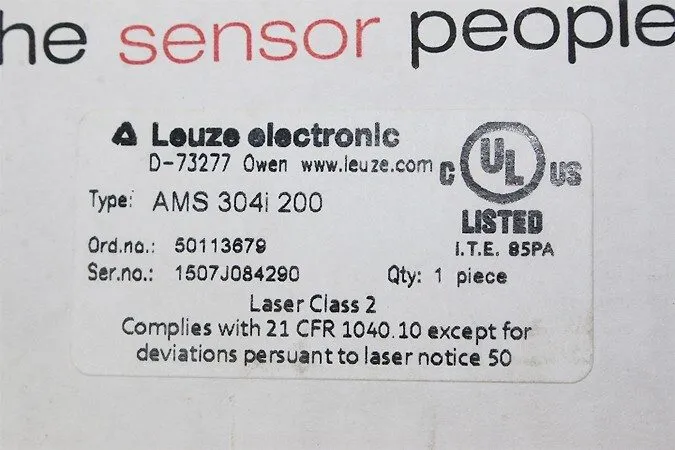 Датчик Leuze AMS 304i 200 50113679 Optical Distance Sensor