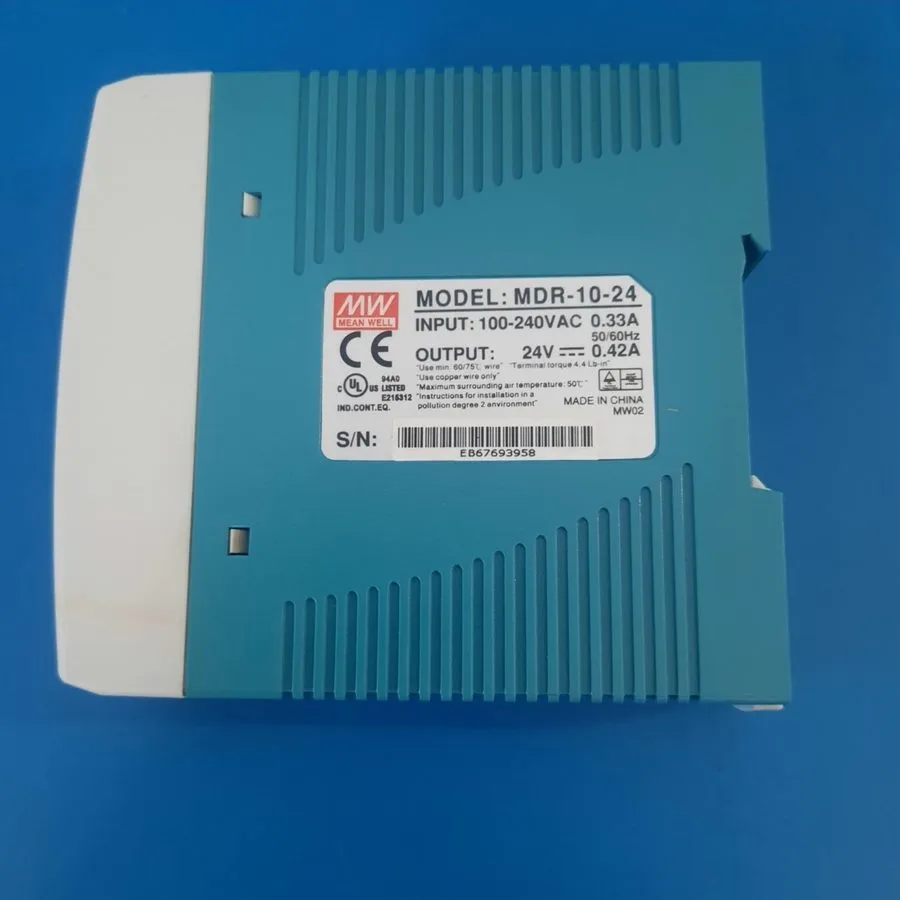 Блок питания Mean Well MDR-10-24 DIN Rail Power Supply, 24V 0.42A, 10W, 100–240V