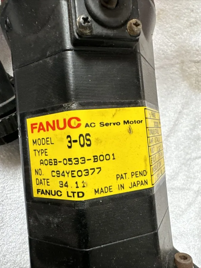 Серводвигатель Fanuc #A06B-0533-B001 Model 3-OS AC Servo Motor