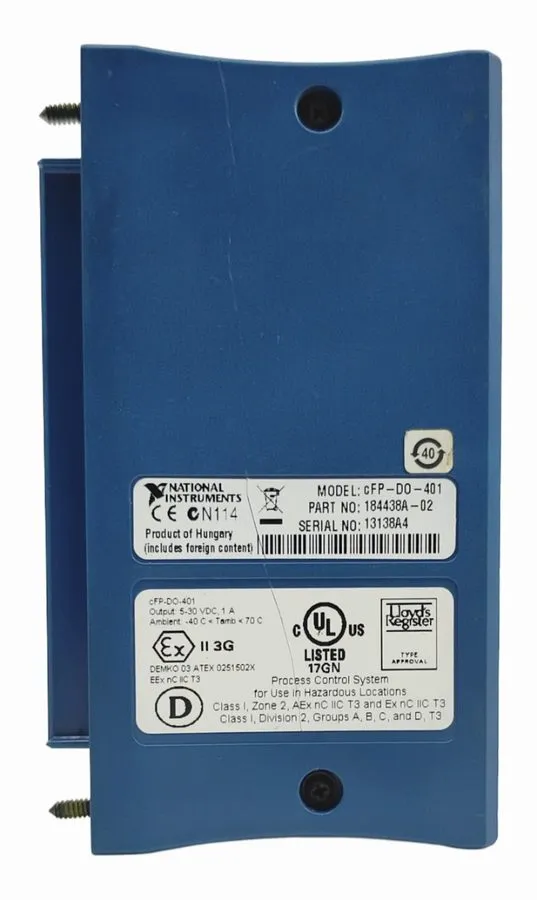 Трансивер NATIONAL INSTRUMENTS cFP-DO-401 16 CHANNELDIGITAL OUTPUT MODULE 184438