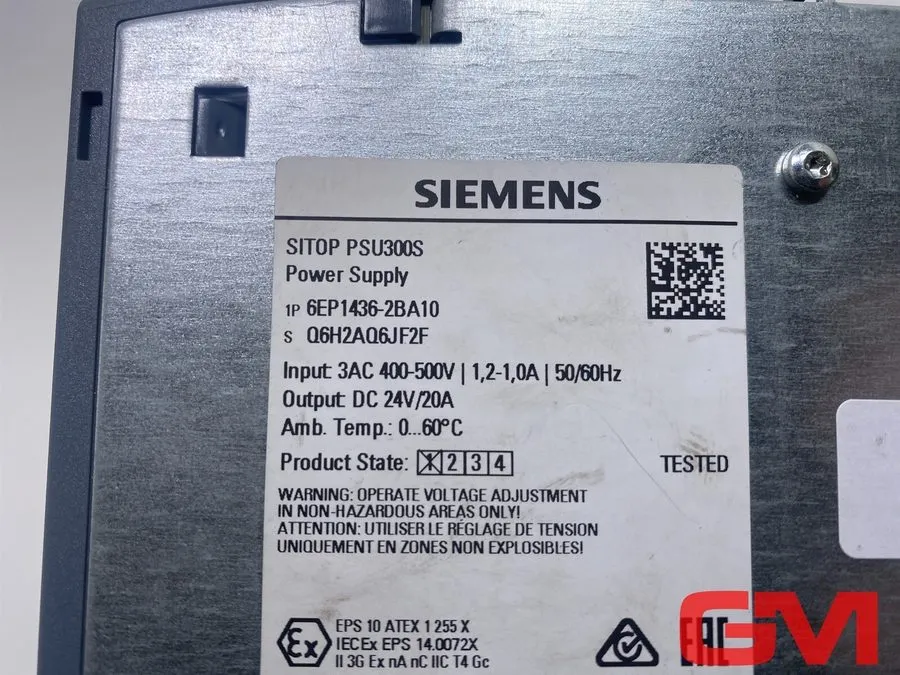 Блок питания SIEMENS 6EP1436-2BA10 POWER SUPPLY SITOP PSU300S