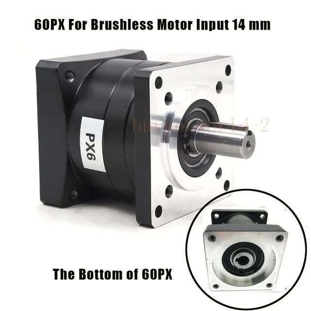 Шаговый двигатель Planet Reducer PX60 Planetary Gearbox Gear 14mm для Nema24 Ser