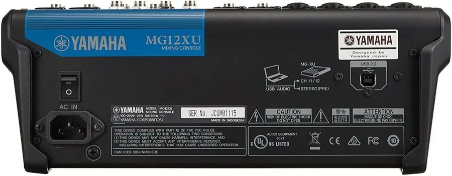 Микшерный пульт YAMAHA 12 Channel Mixing Console Audio Interface MG12XU