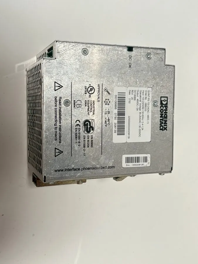 Блок питания Phoenix Contact 48VDC Power Supply QUINT-PS-100-240AC/48DC/5 286625