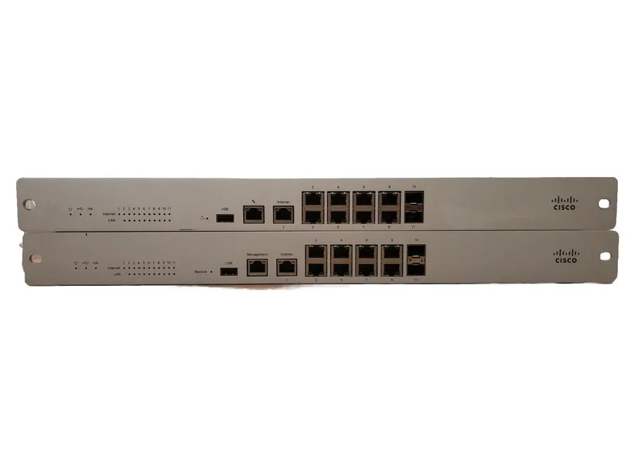 Маршрутизатор Cisco MX100-HW Meraki Router Security Cloud Managed Appliance Uncl