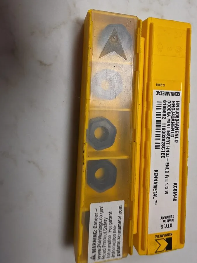 Режущий инструмент 7 Kennametal HNGJ0604ANERGP KCSM40 carbide insert Dodeka BINJ