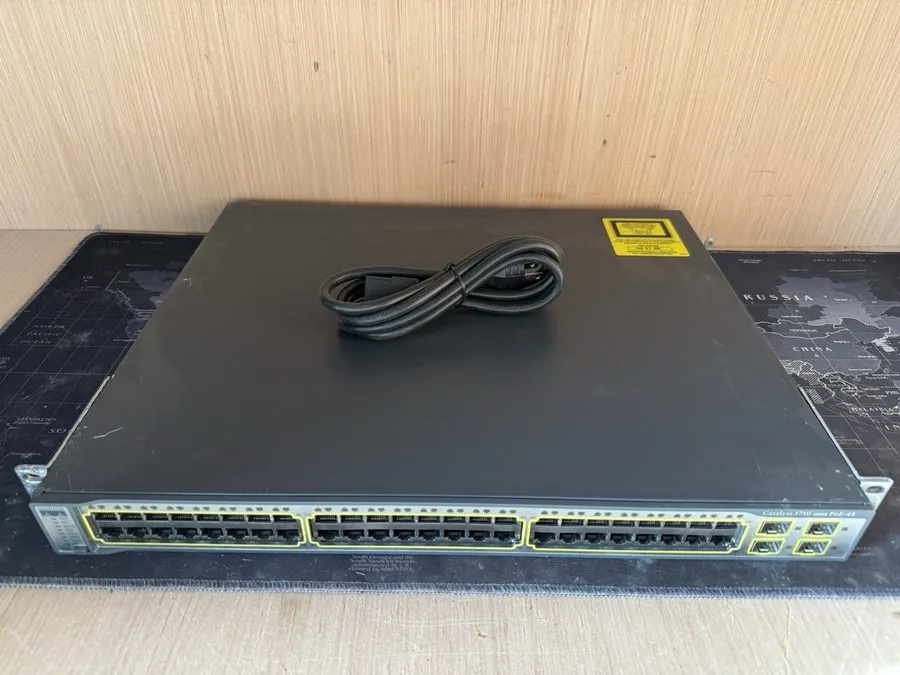 Коммутатор Cisco Catalyst WS-C3750V2-48PS-S 48-Port PoE Switch WS-C3750-48PS-S
