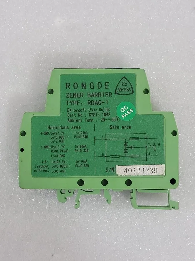 Датчик RONGDE ZENER BARRIER RDAQ-1