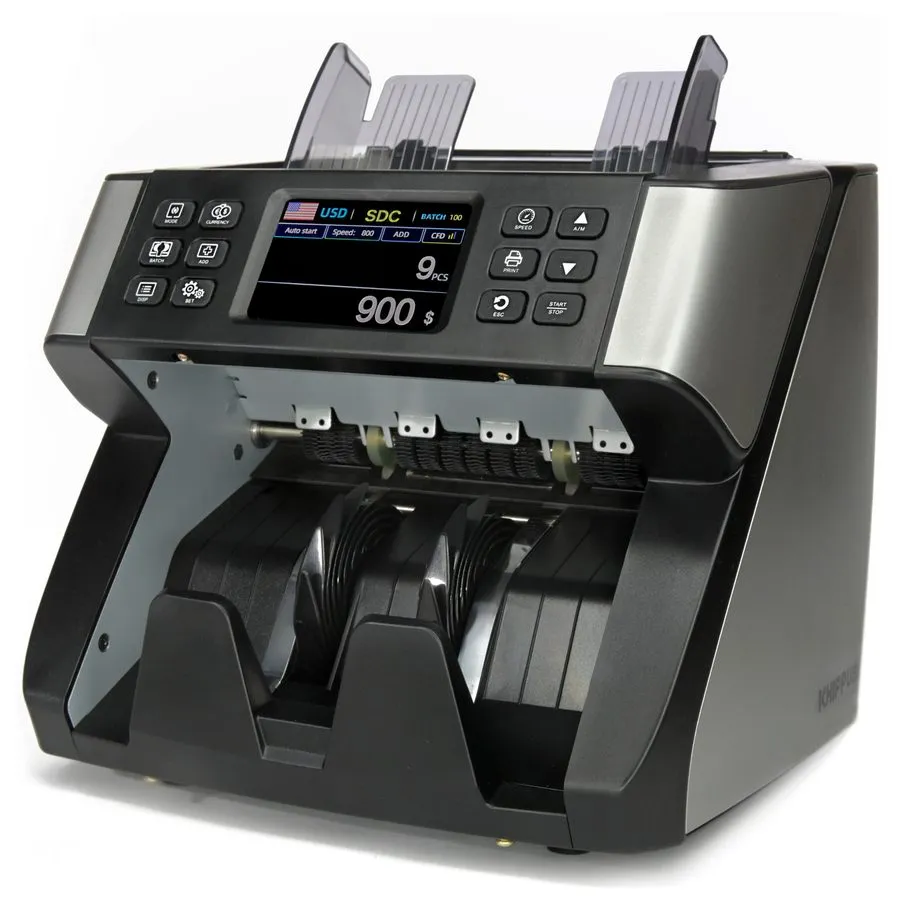 Счётчик банкнот Money Counter Machine Mixed Bill Value Denomination Counting KHI