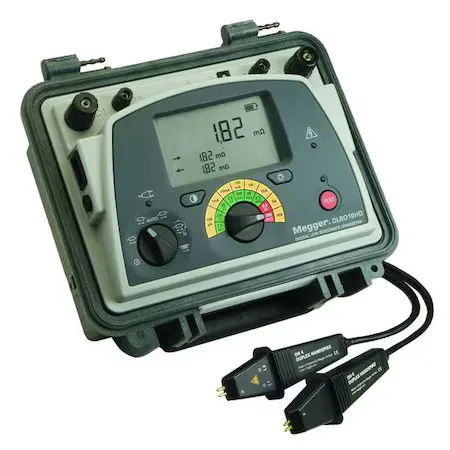 Тестер Megger Dlro10hd Microohmmtr, 250Microohm, 4.5"Digtaldisply