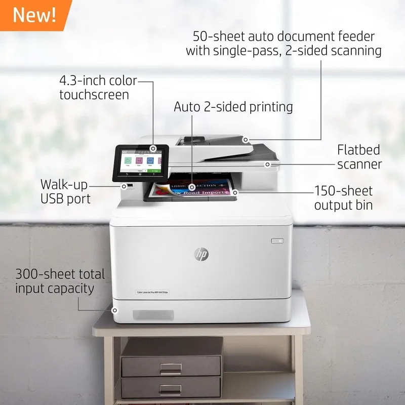 Лазерный принтер HP LaserJet Pro MFP M479fdn Duplex Color Laser Printer W1A79A P — фото лота 1