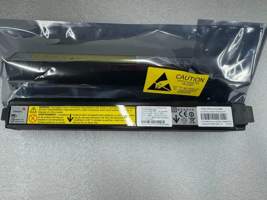 Батарея 2025 IBM 01AC366 01AC365 V5000 V5010 V5020 V5030 Gen2 Battery Storwize