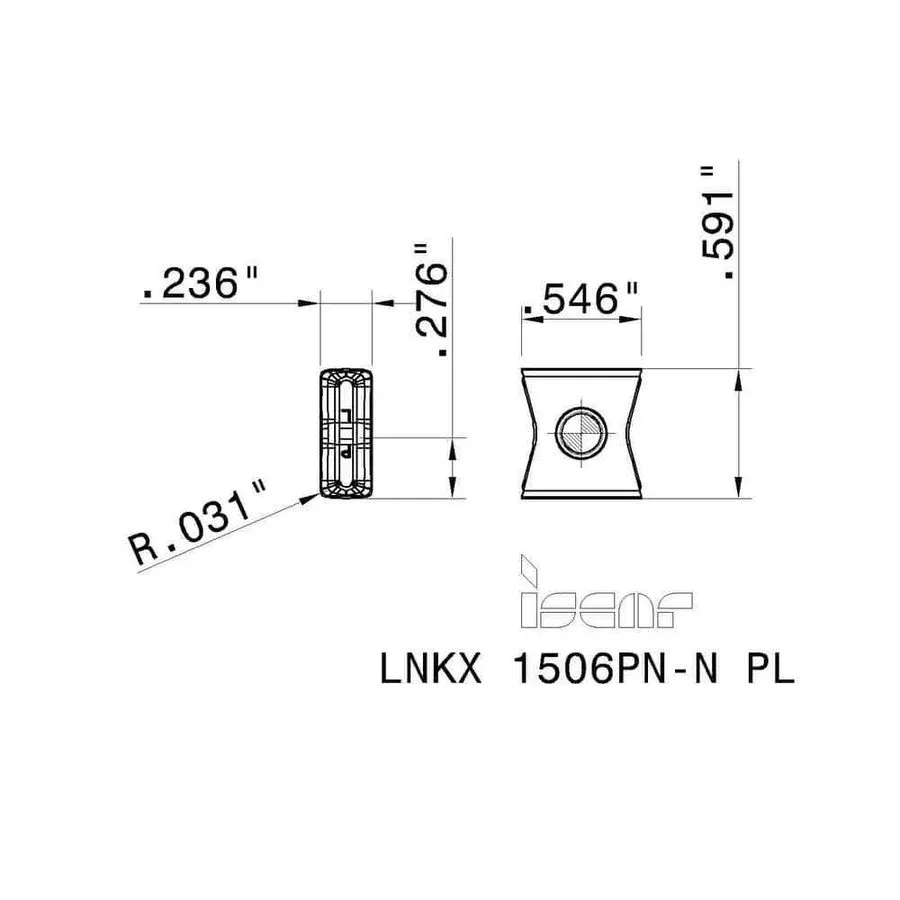 Режущий инструмент Iscar LNKX 1506PN-N PL IC908 Carbide Milling Insert