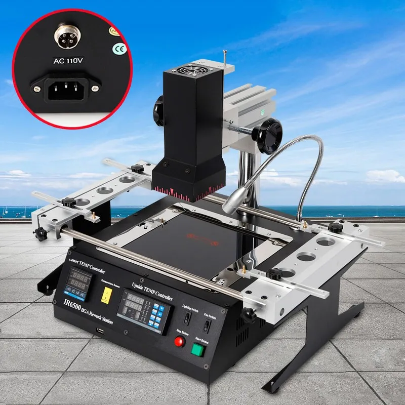 Паяльная станция 110V IR6500 BGA Rework Station Xbox360 PS3 Infrared Soldering&W