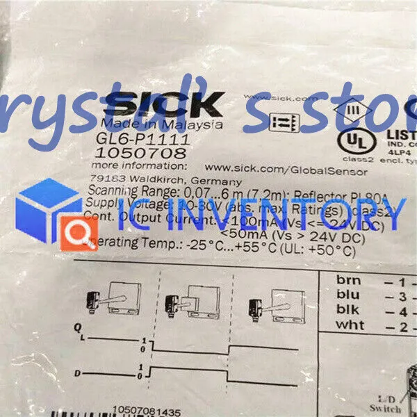 Фотоэлектрический датчик SICK GL6-P1111 Photoelectric Sensor
