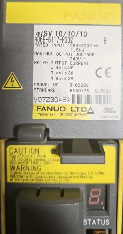 Сервоусилитель Fanuc A06B-6117-H302 Servo Drive — фото лота 2