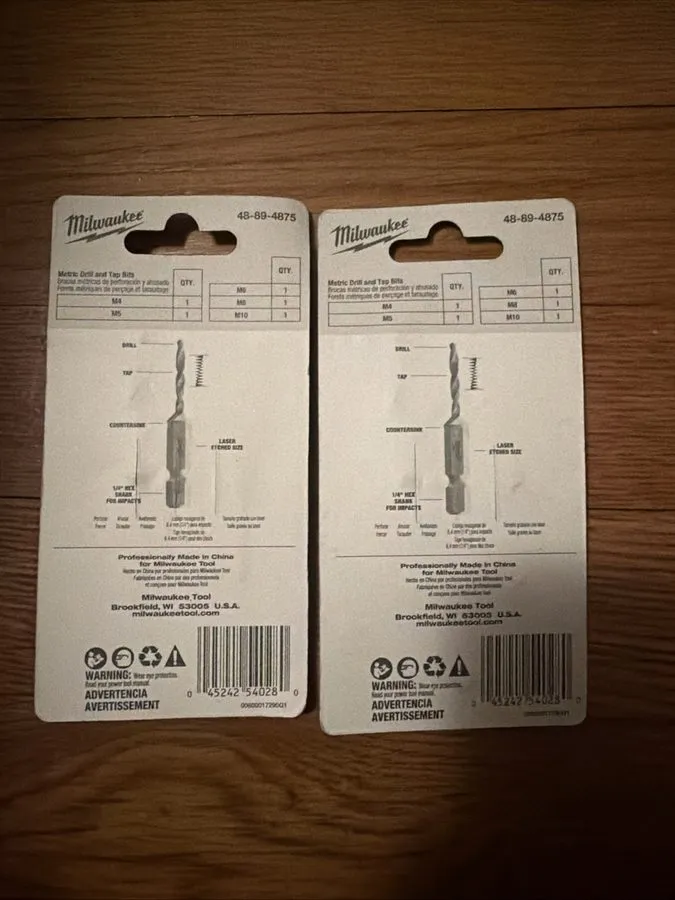 Режущий инструмент Milwaukee SHOCKWAVE Metric Impact Drill Tap Set 48-89-4875