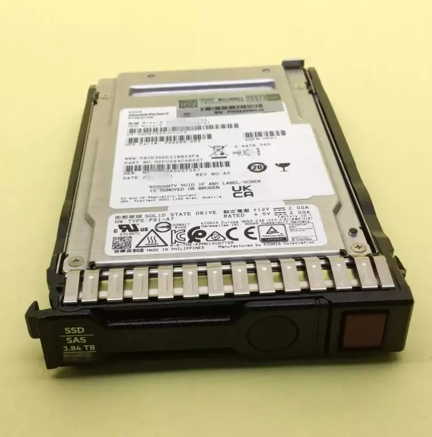 Сервер HPE 3.84TB SAS 12G 2.5" GEN9 GEN10 Server SSD Replace P04521-B21 P06598-0 — фото лота 1