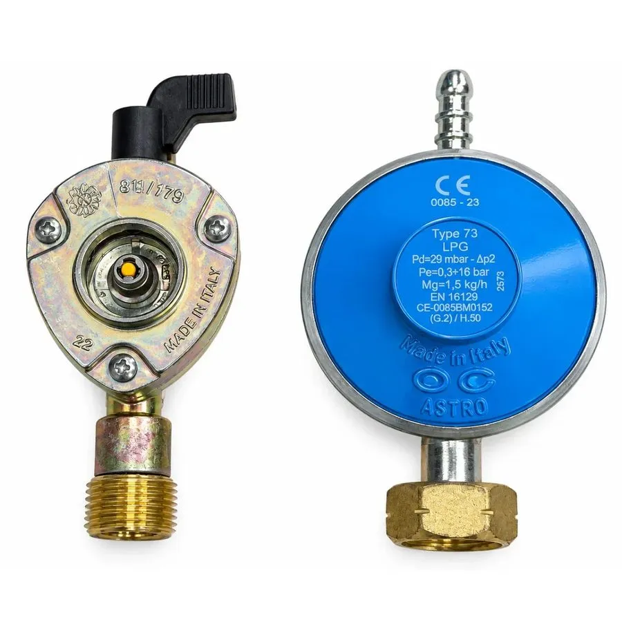 Трубопроводная арматура 27mm Clip On Gas Cylinder Adapter Set with 29Mbar Butane