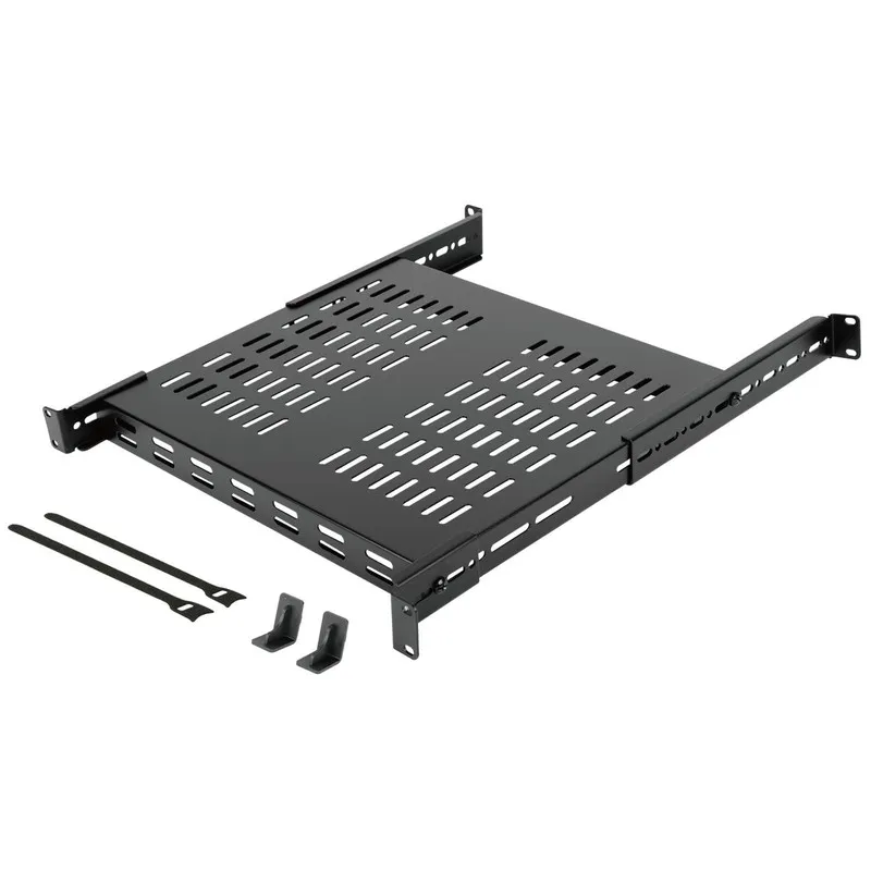 Стойка/шкаф 1U Sliding Rack Shelf,4-Post Vented Rack Mount Shelf,13.8in Deep wit