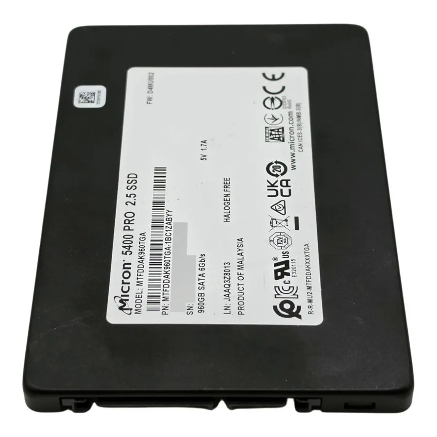 SSD-накопитель Micron 5400 PRO MTFDDAK960TGA-1BC1ZABYY 960GB 2.5" SATA 6Gbps RI 