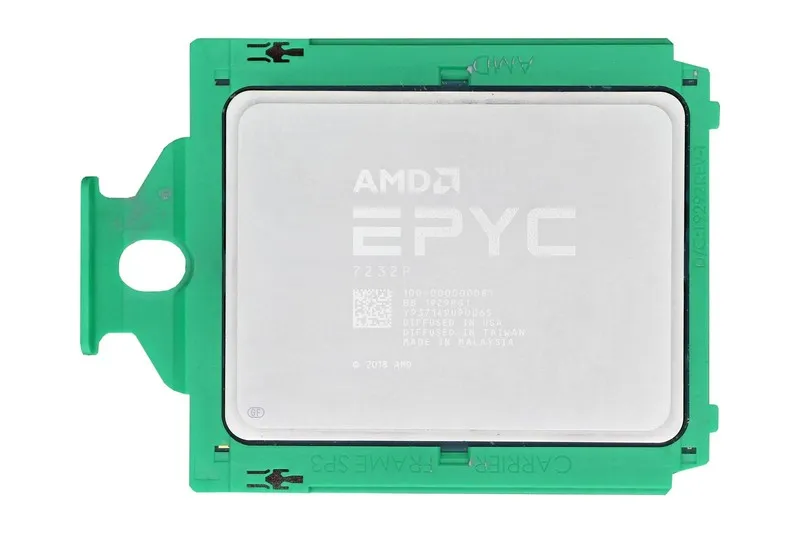 Процессор AMD EPYC 7232P Rome 3.10GHz 8-core 32MB SP3 TDP 120W CPU processor Unl — фото лота 1