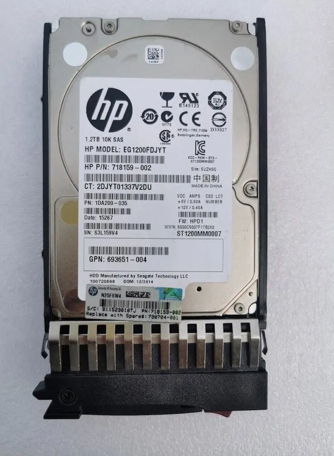 Жёсткий диск HP 730703-001 C8S59A Ent MSA2040 900GB 6Gb 10K RPM SAS 2.5" DP Hard