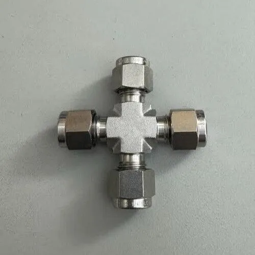 Фитинг Swagelok SS-1210-4 3/4" 316 Stainless Steel Union Cross Tube Fitting — фото лота 1