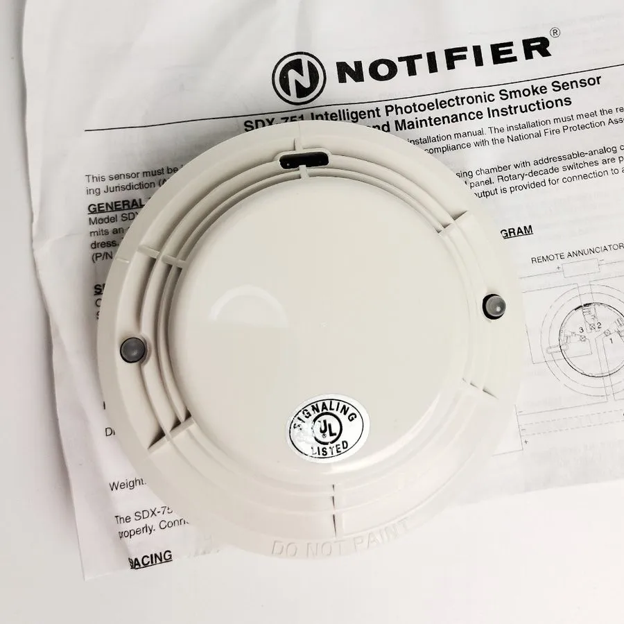 Оборудование пожарной сигнализации NOTIFIER SDX-751 Photoelectric Addressable Sm — фото лота 2