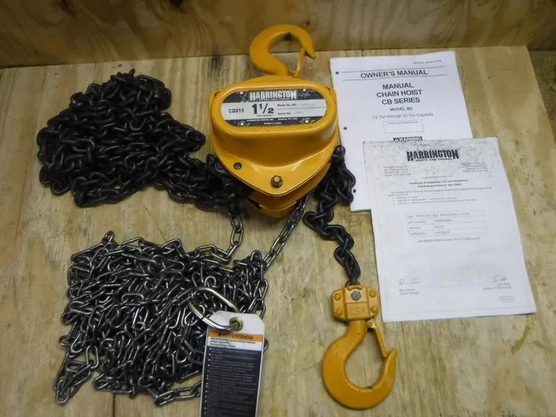 Таль HARRINGTON CB015-20 3,000 lb 20 foot Slip clutch Lift Manual Chain Hoist