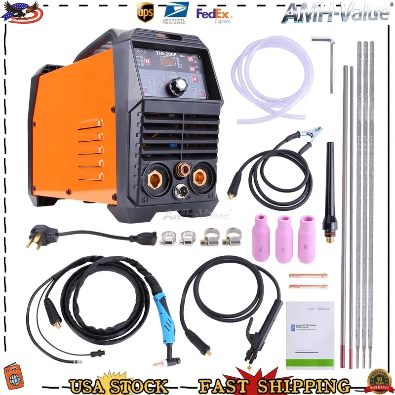 Сварочный аппарат ARCCAPTAIN TIG200P 200A Pulse TIG Stick Welder 5IN1 HF Spot 11