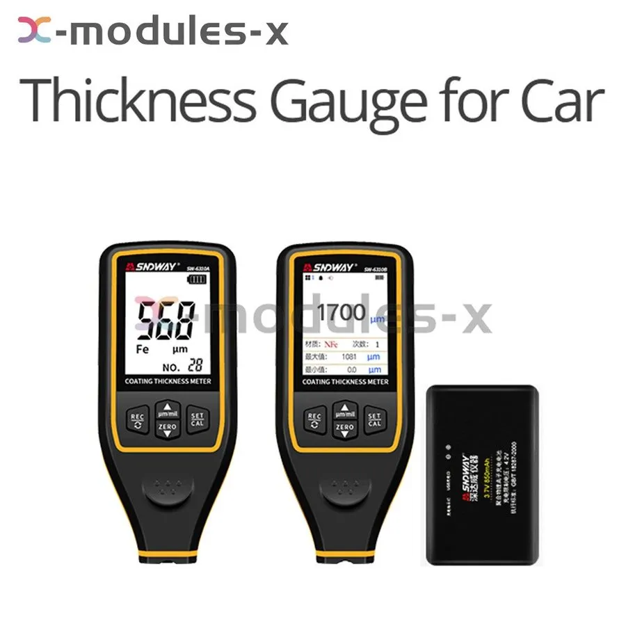Толщиномер SW-6310A Digital Paint Coating Thickness Gauge Handheld 0-1700um Auto