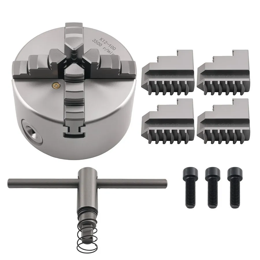 Режущий инструмент 100mm Lathe Chuck K12-100 4 Jaw Self Centering — фото лота 2
