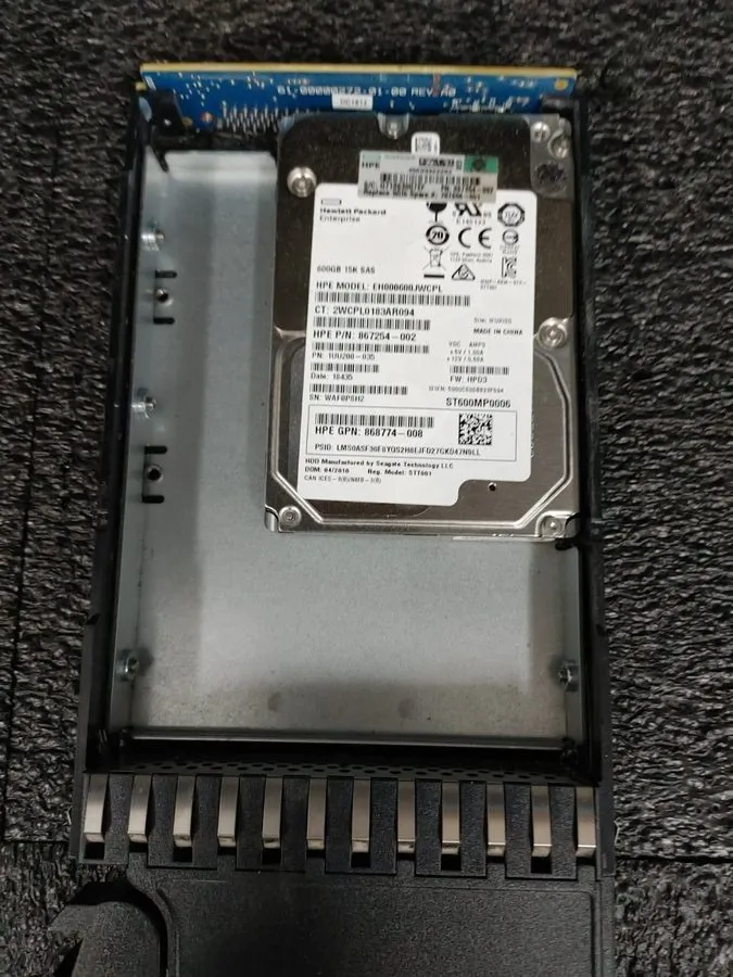 Жёсткий диск 867254-002 HPE 600GB SAS 12G 15K SFF SC DS HDD