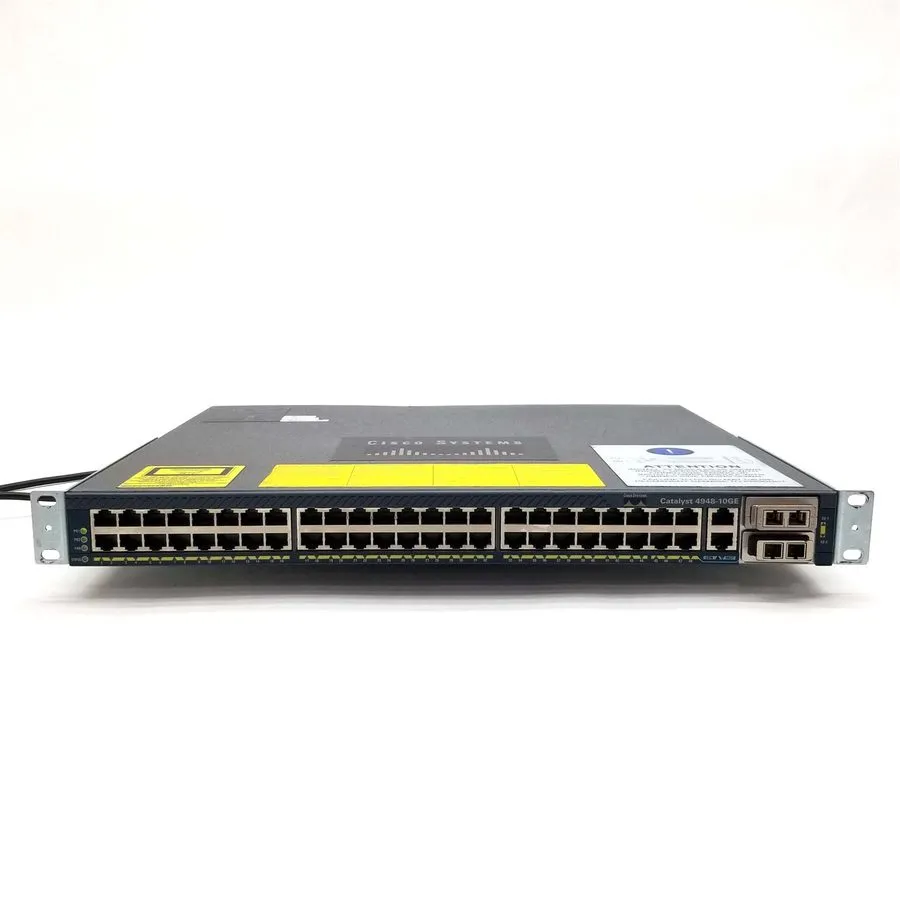 Коммутатор Cisco Catalyst 4948-10GE 48-Port Gigabit Switch w/ 2-10GB-SR Red LED