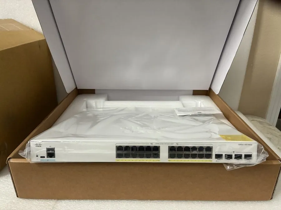 Коммутатор Cisco C1200-24FP-4G Catalyst 24 Port GE PoE+ & 4 SFP Switch
