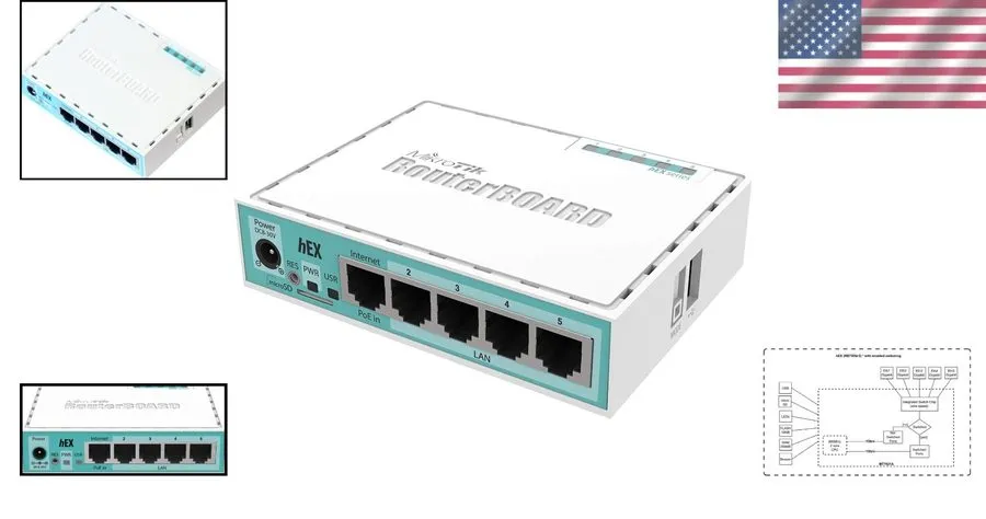 Маршрутизатор MikroTik hEX RB750Gr3 Powerful Performance