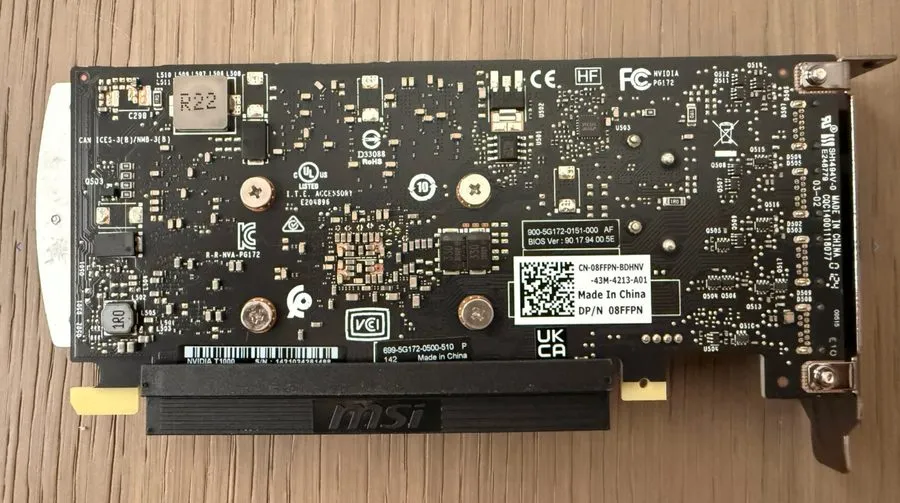 GPU-ускоритель NVIDIA Quadro T1000 Graphics Card 8 GB GDDR6 PCIe 3.0 x16 Mini DP