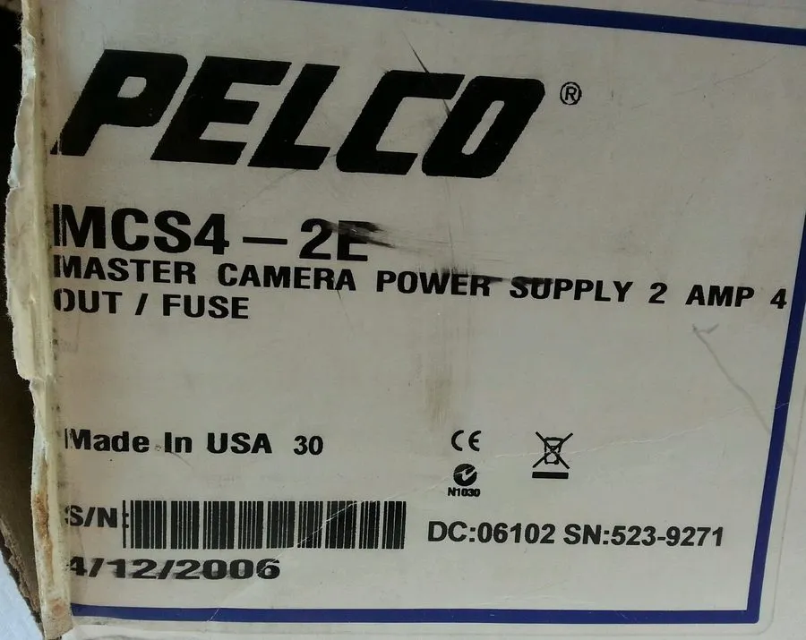 Блок питания "NEW" Pelco MCS4-2E Master Camera Power Supply 24VAC