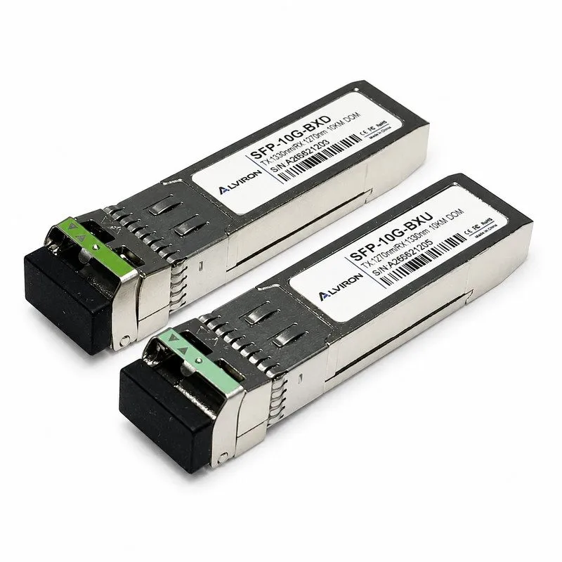 Трансивер 2‑Pack SFP+ 10G BiDi BX‑U/BX‑D 1270/1330nm 10km Cisco Compatible ALVIR