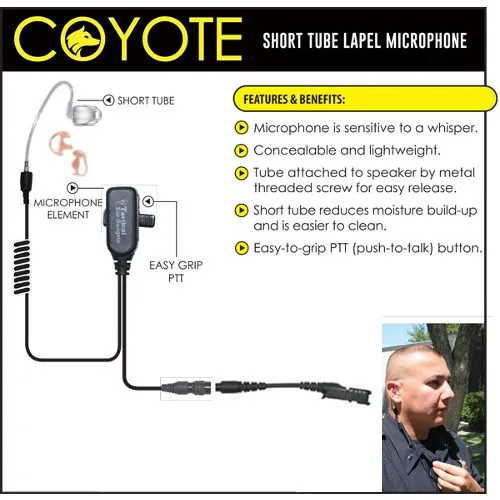 Выносной микрофон COYOTE Police Quick Release Earpiece для Motorola XPR3000, XPR